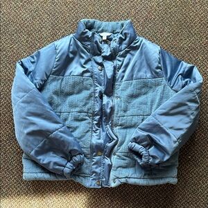 Blue Quilted Jacket